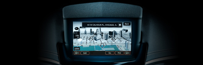 Выдвижной сенсорный дисплей Cadillac CTS Coupe 2012